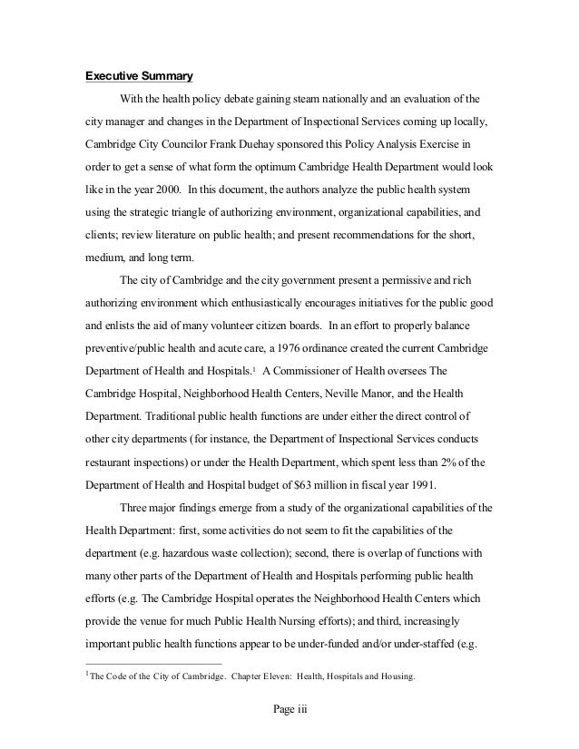 Healthcare masters thesis